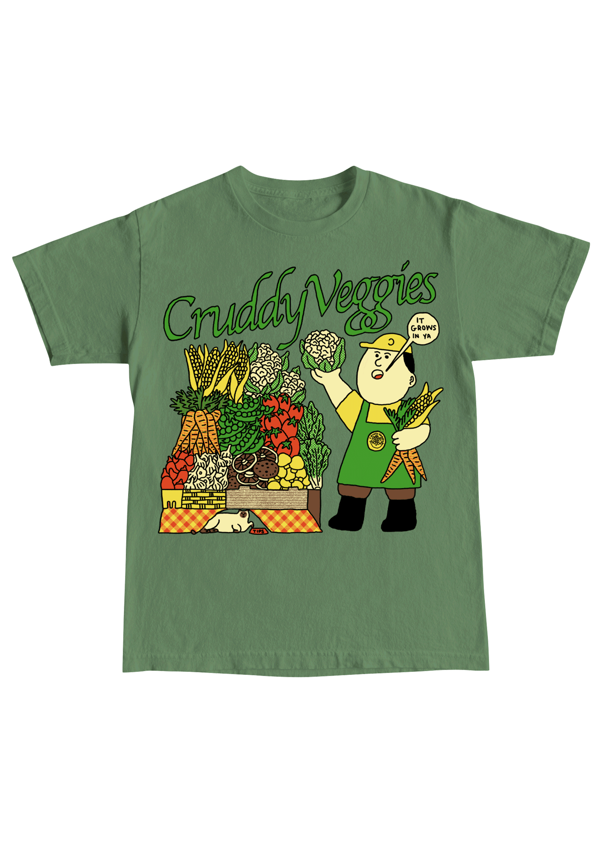 Veggies Tee Green