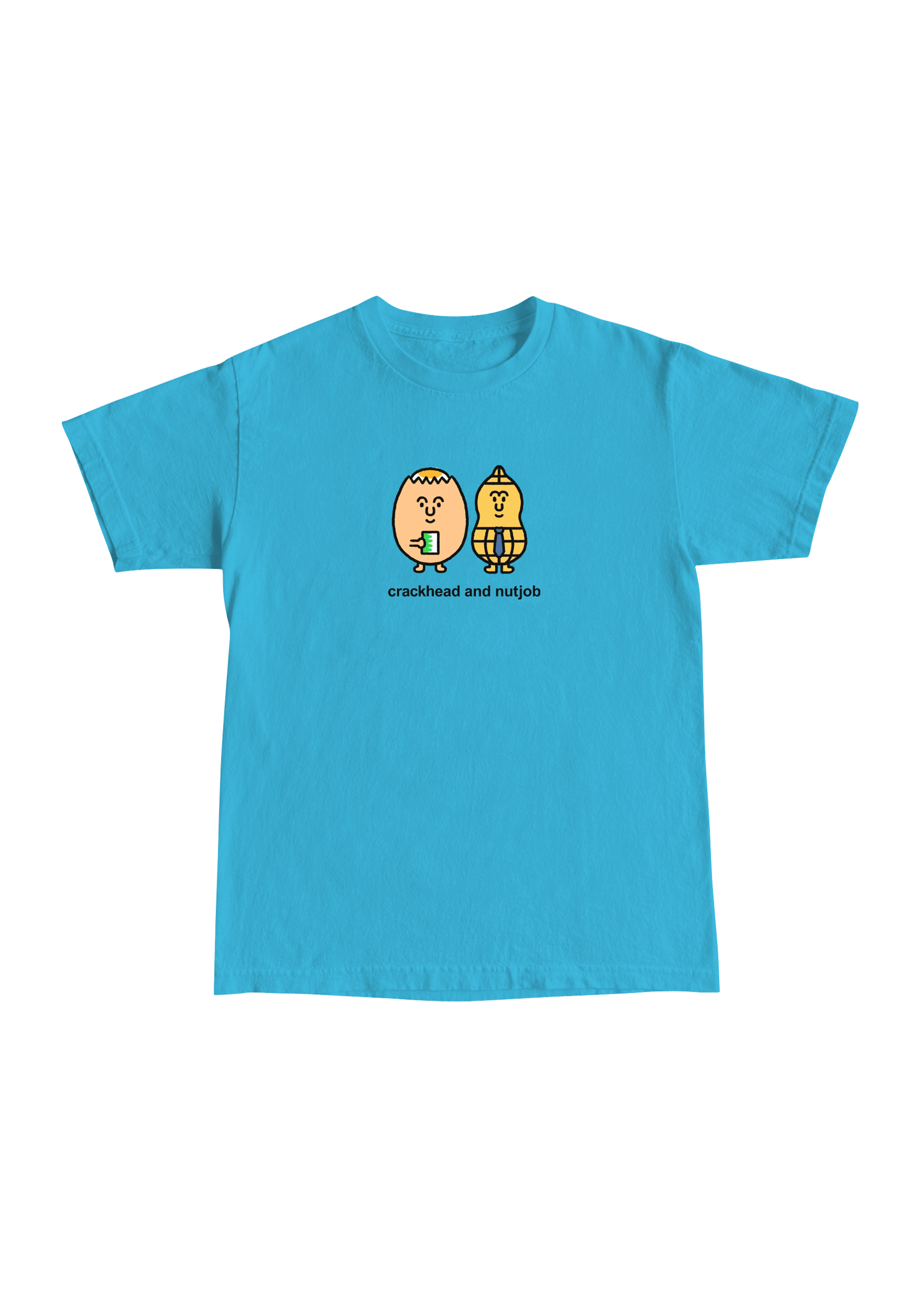 Crackhead and Nutjob Tee Blue
