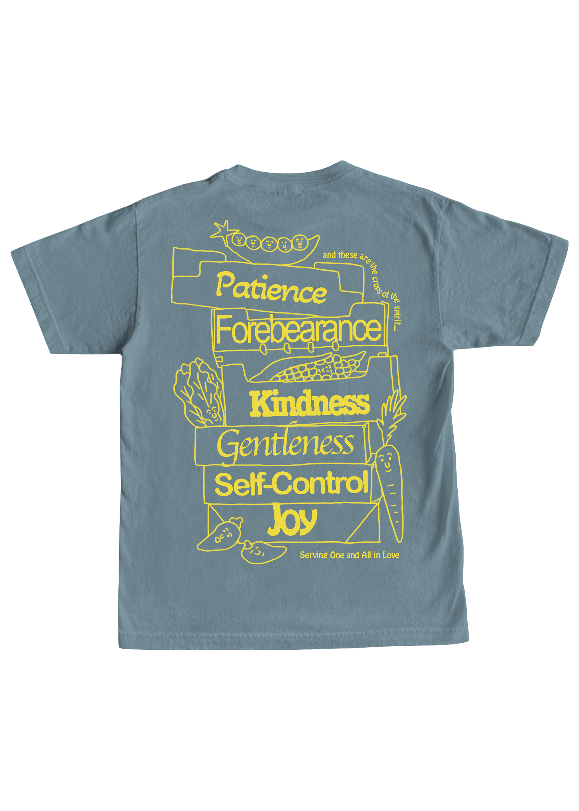 Veggies Tee Blue