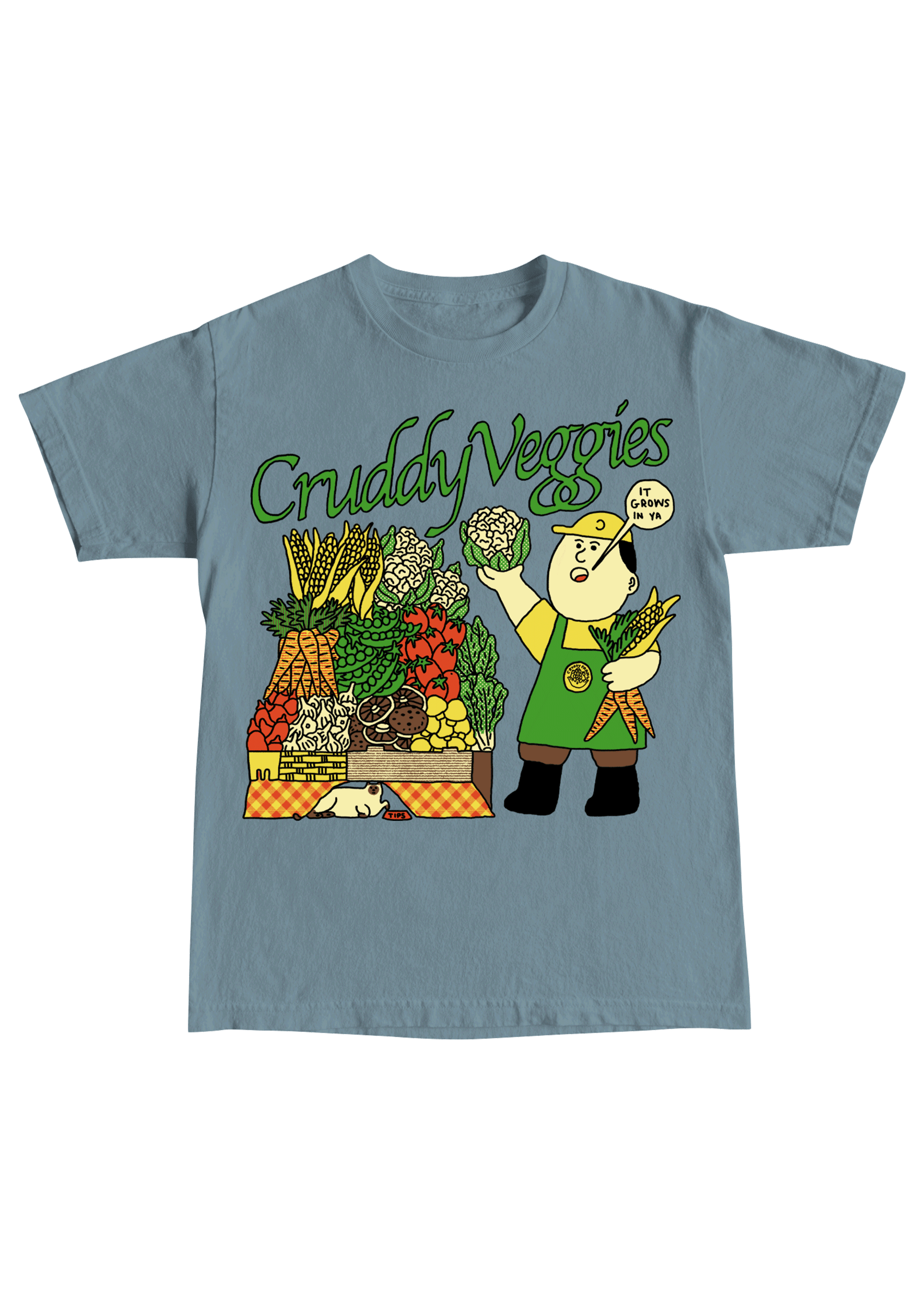 Veggies Tee Blue