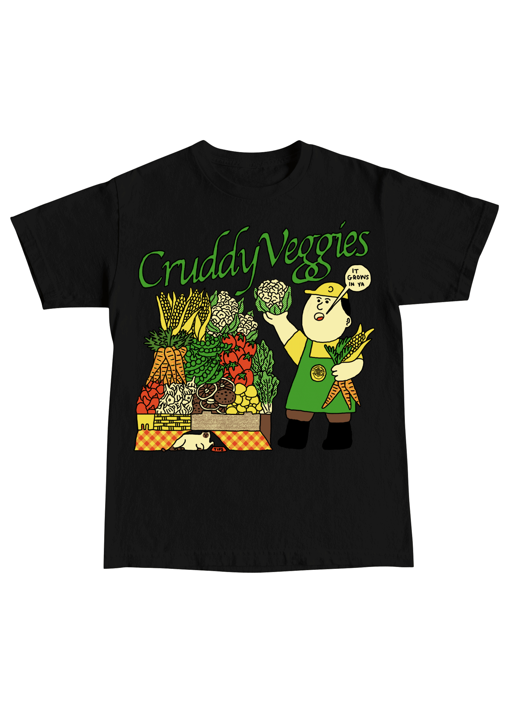 Veggies Tee Black