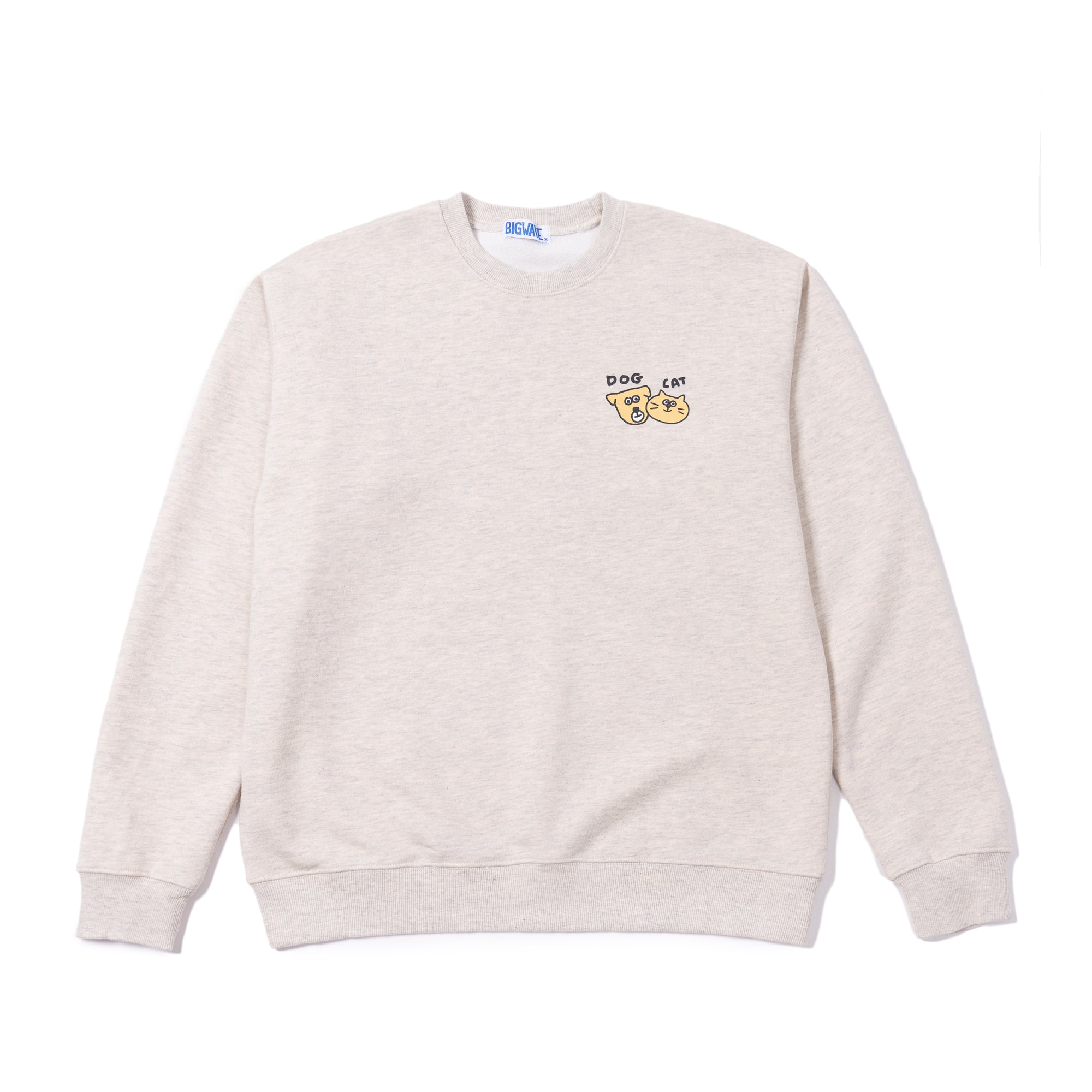 BIGWAVE I LOVE CAT & DOG SWEATSHIRT