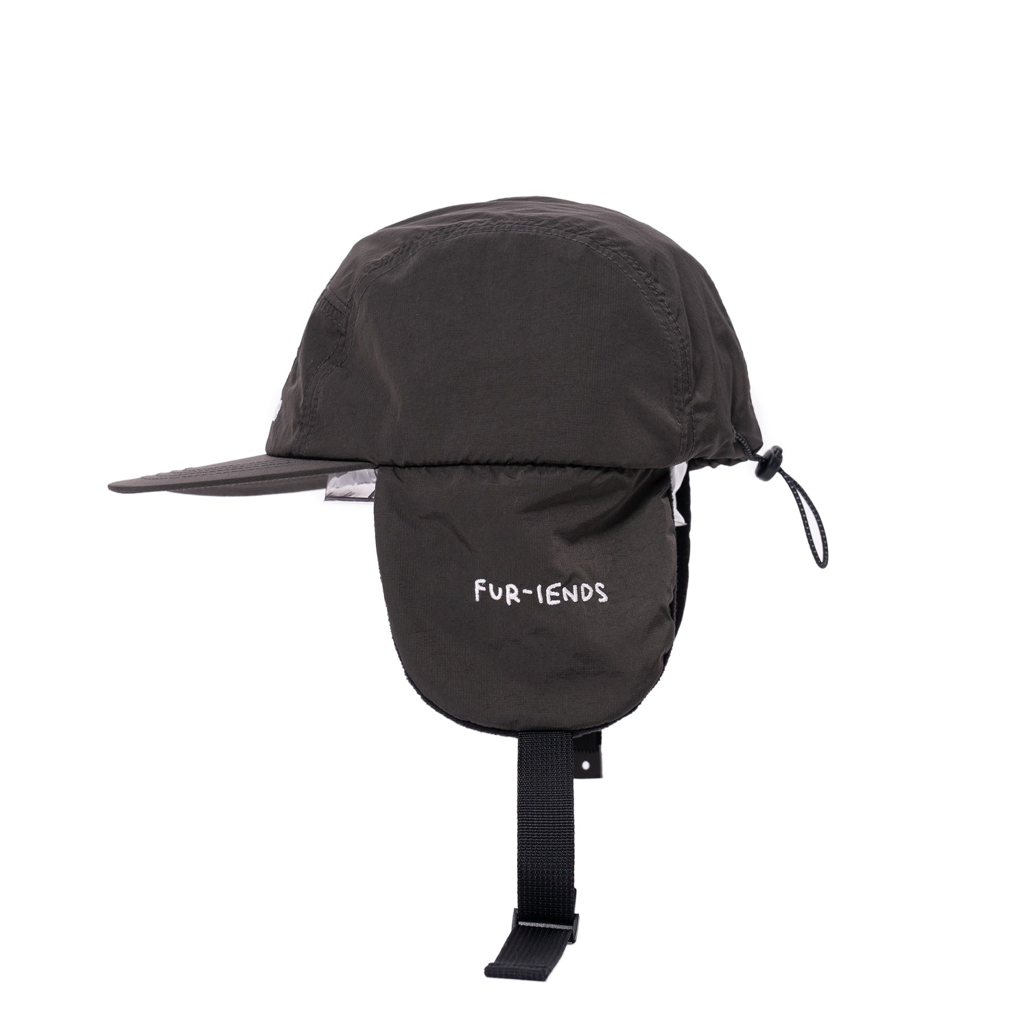 BIGWAVE EAR FLAP HAT - BLACK