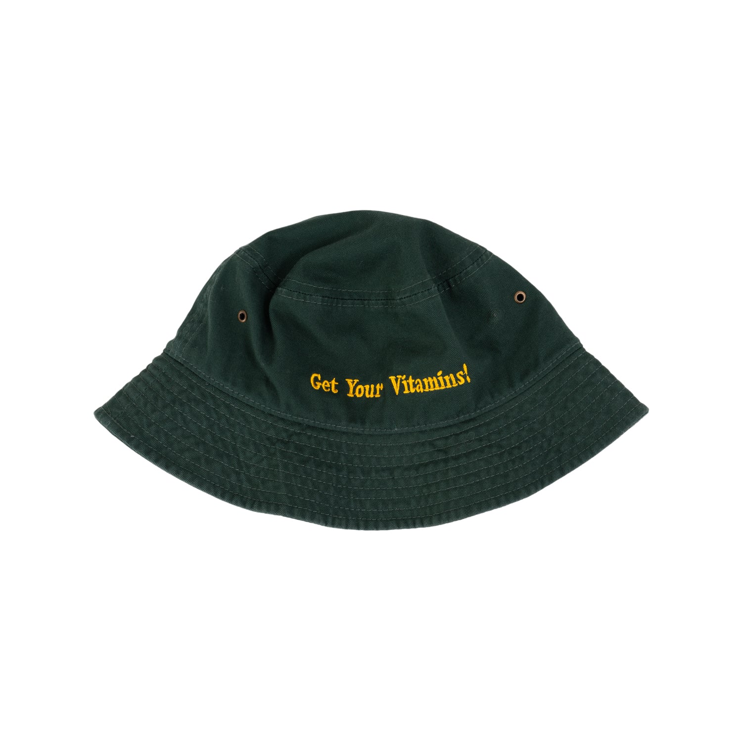 BIGWAVE VITAMINS BUCKET HAT - DARK GREEN