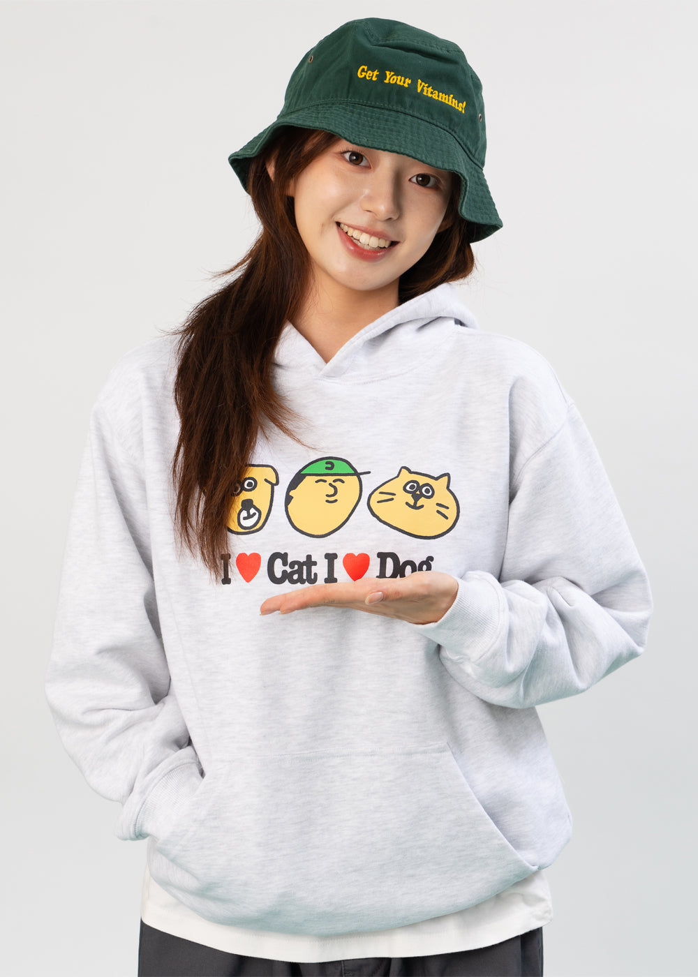 Bigwave I Love Cat & Dog Hoody
