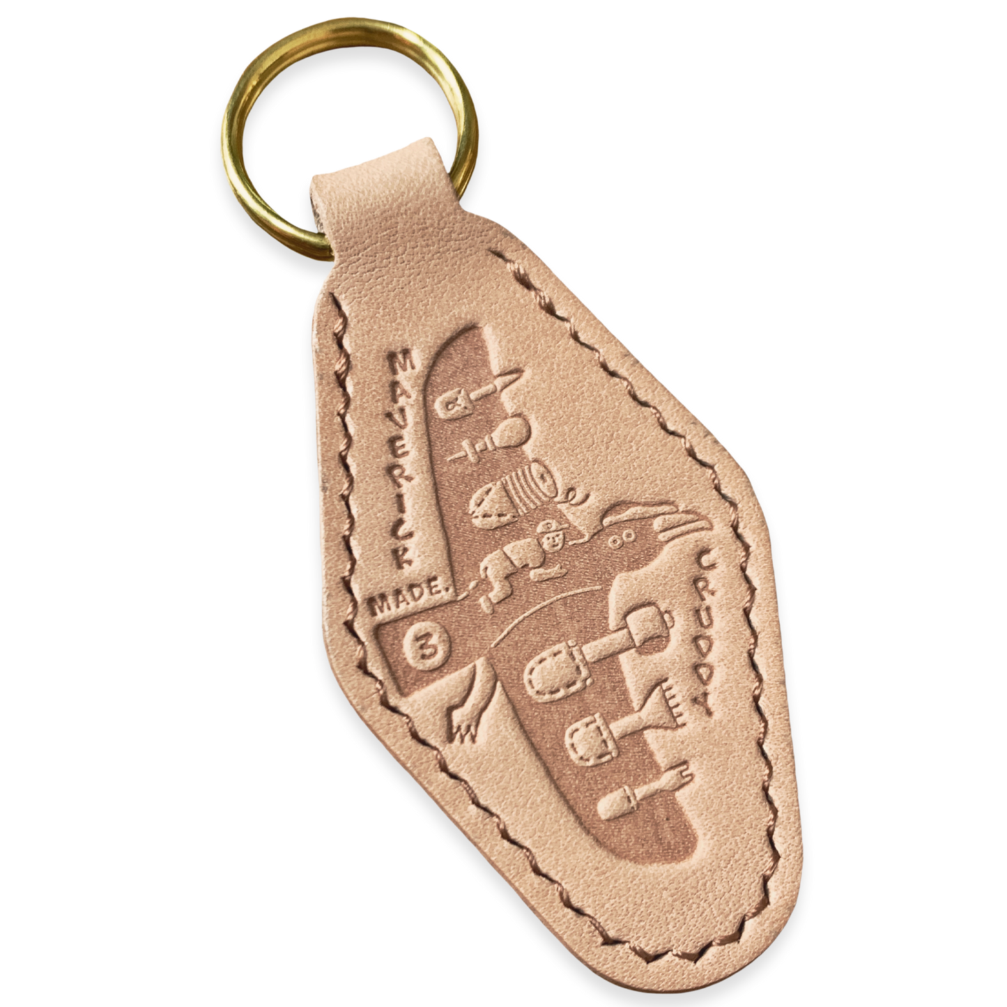 Pterodactyl Leather Fob